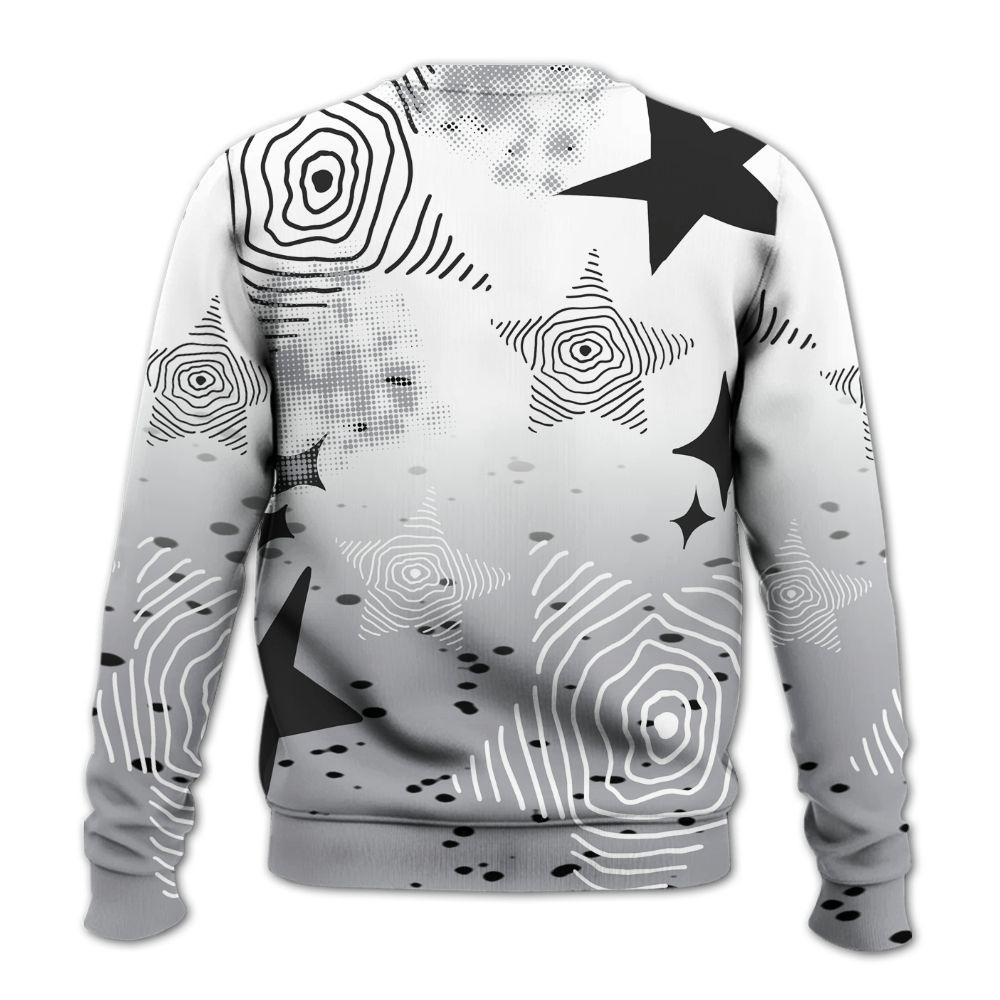 Sweatshirt To Match White Cement 4s - Sneakerz Girlz Unique Starz All Over Print