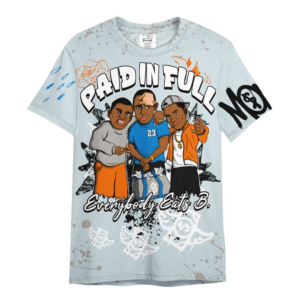 Shirt To Match Retro High OG Alaska 1s - Everybody Paid In Full Crayon All Over Print