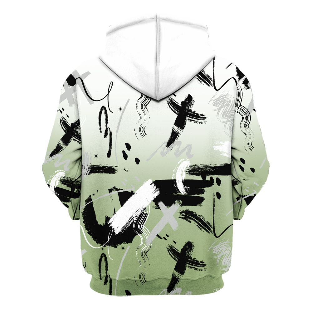 Hoodie To Match Oil Green 4s - Money Hustle Grind Pray All Over Print