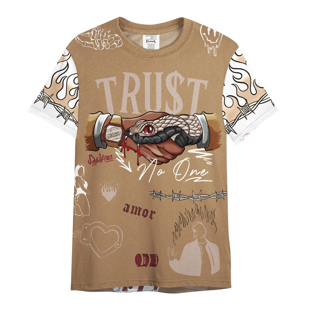 Shirt To Match Kobe 4 Gold Medal - Snake Trust No One All Over Print