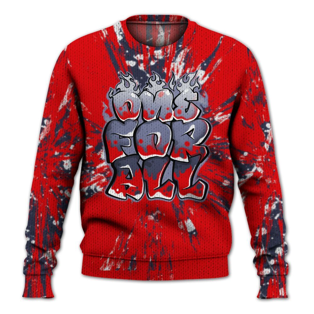 Knitted Sweater To Match Low OG Howard Bison 1s - Ones For All Graphic Luxury