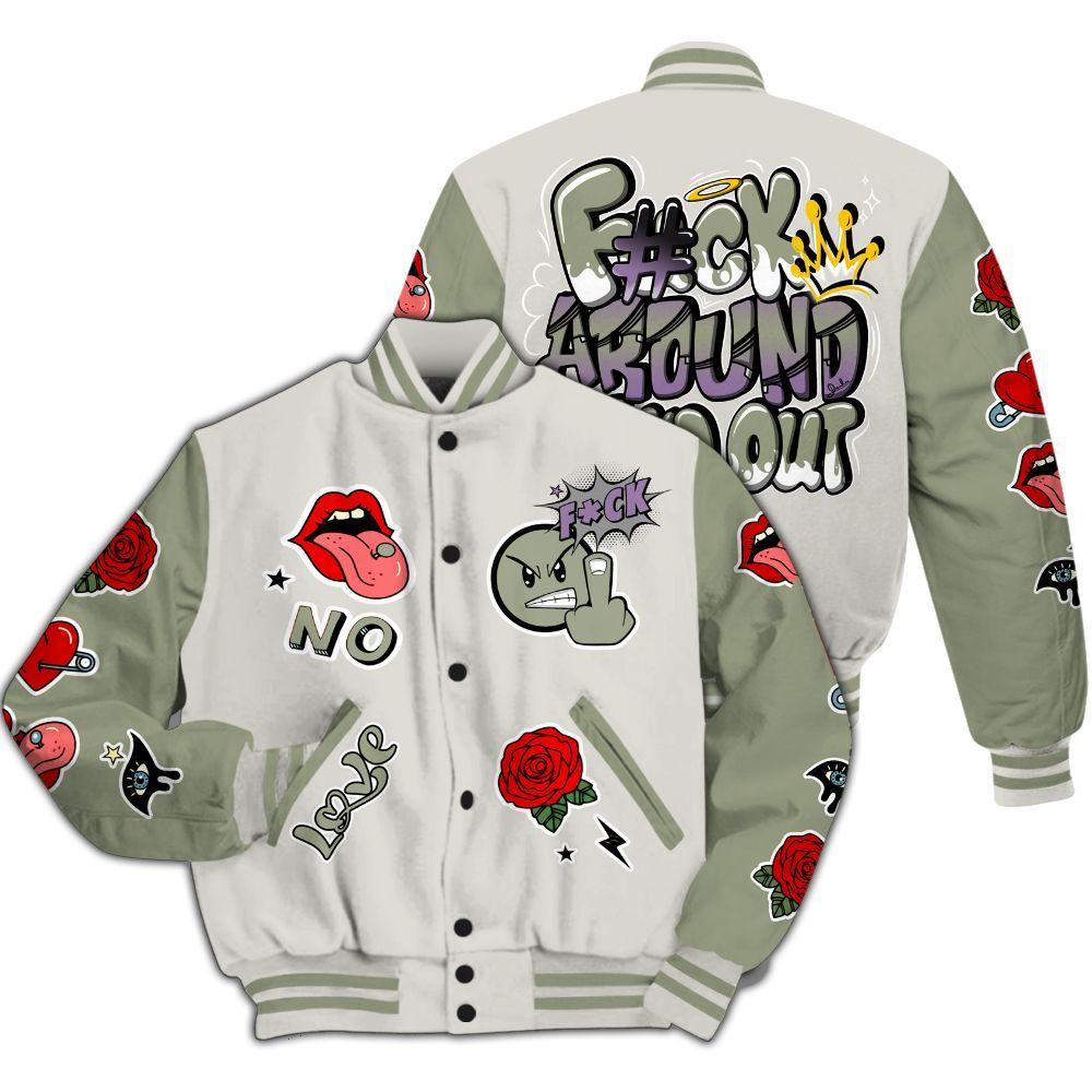 Varsity Jacket To Match Dunk Low Floral Swoosh 2025 - FK Around Find Out All Over Print