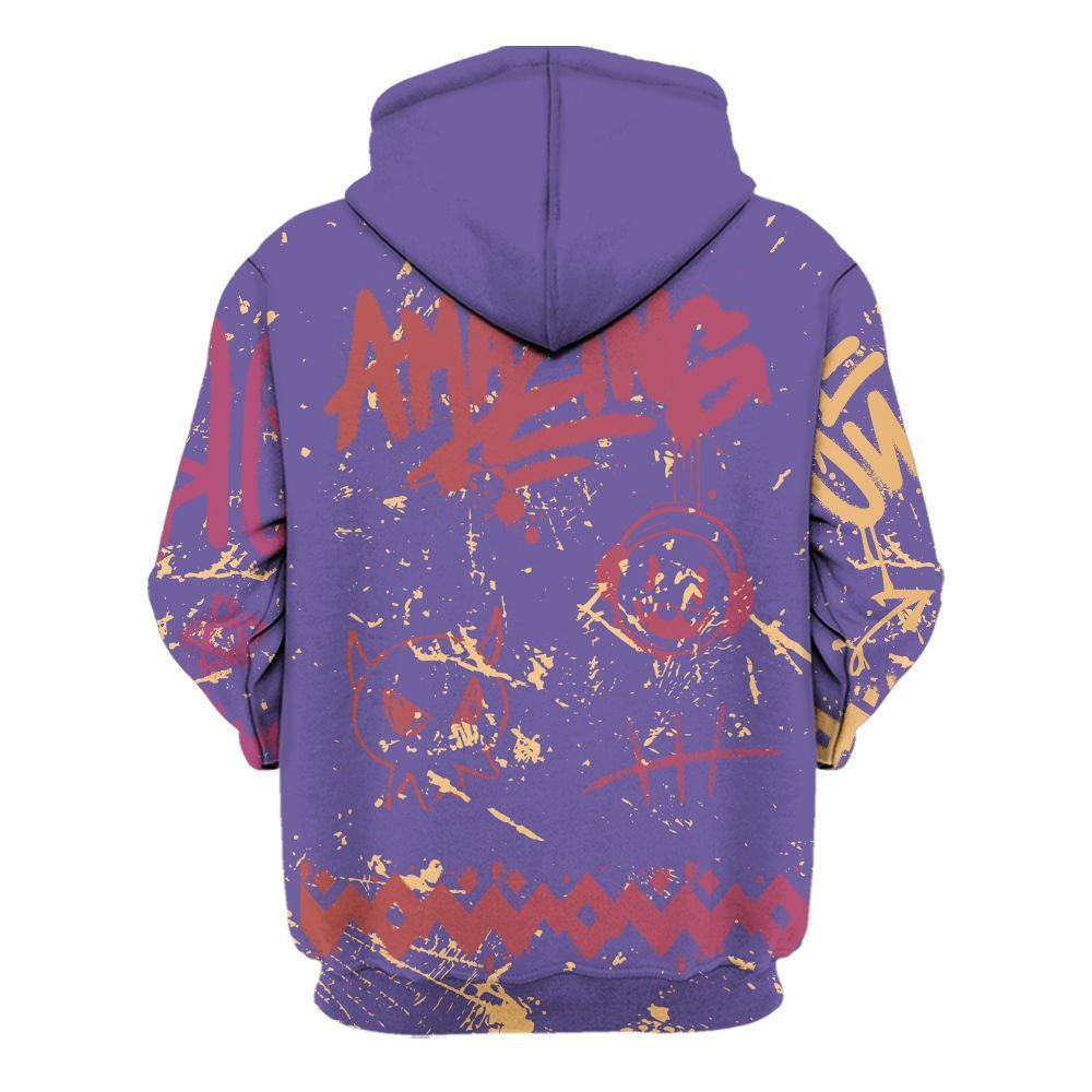 Hoodie To Match Book Sunset 1s - Friday Sneaker Crayon All Over Print