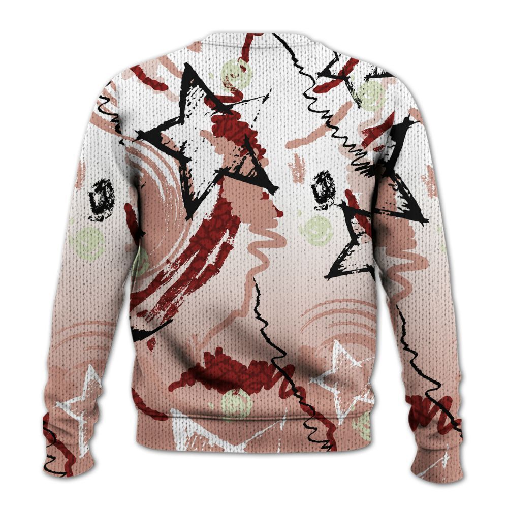 Knitted Sweater To Match Valentines Day 3s - Grind Shine Later Drip