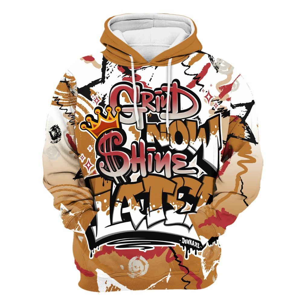 Hoodie To Match Air Max Plus Sunset Swarovski - Grind Shine Later Drip All Over Print