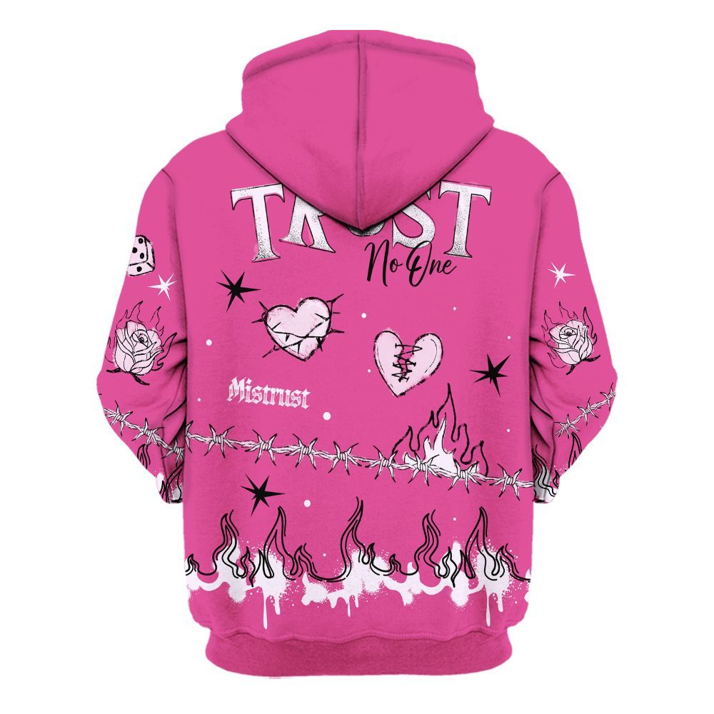 Hoodie To Match KD 4 Aunt Pearl - Trust No One Snake-Bite Doodle Crayon All Over Print