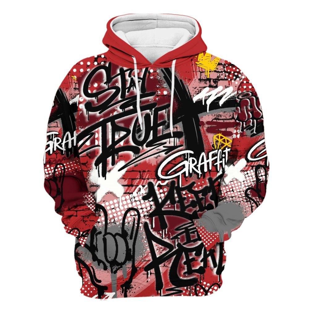 Hoodie To Match Kobe 9 Elite Christmas - True It Real Graffiti Streetwear All Over Print