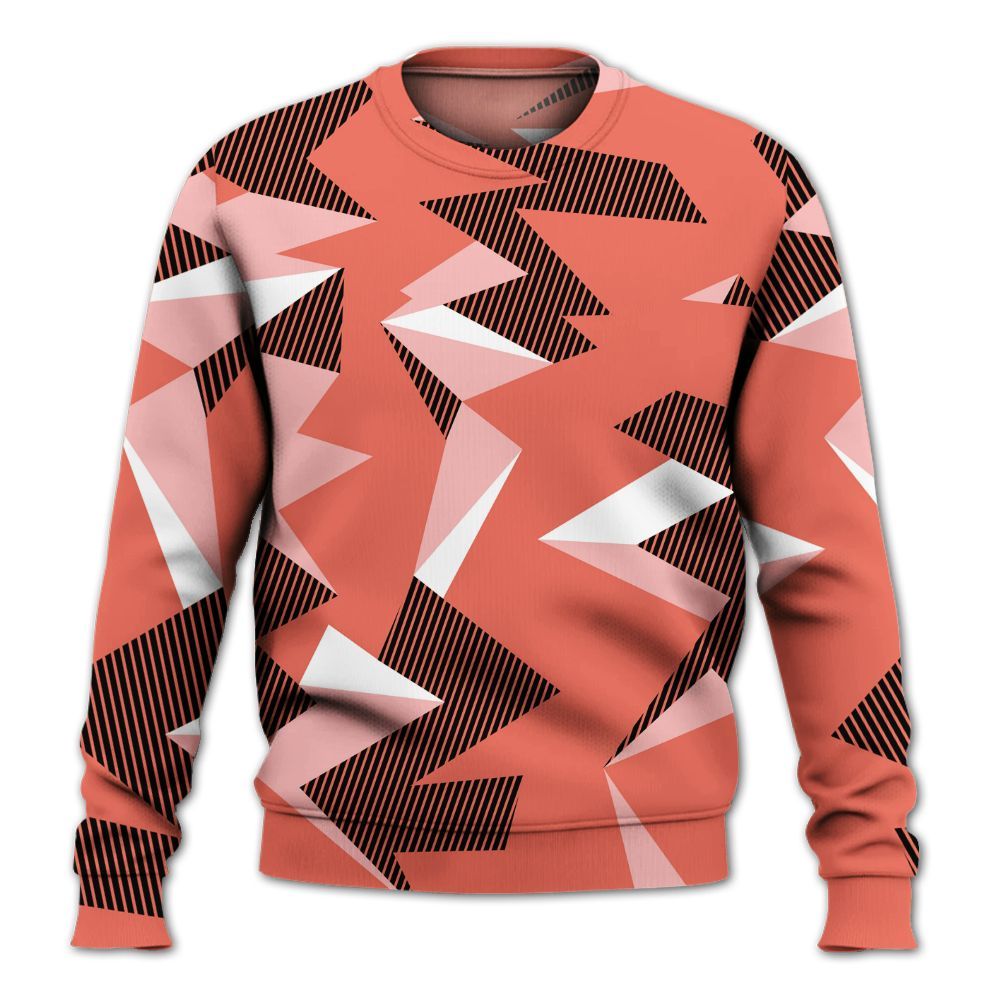 Sweatshirt To Match Low OG PSG 1s - Geometric Camouflage Pattern All Over Print