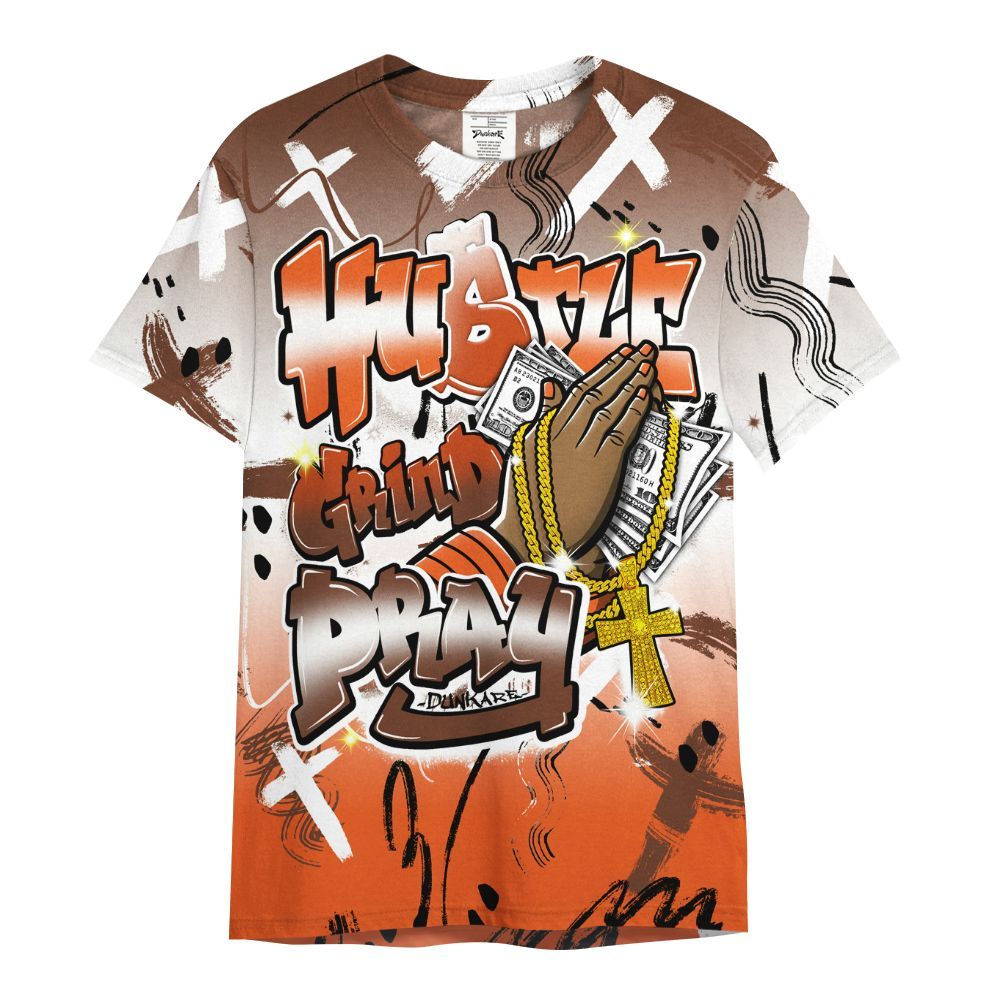 Shirt To Match High OG Starfish 1s - Money Hustle Grind Pray All Over Print
