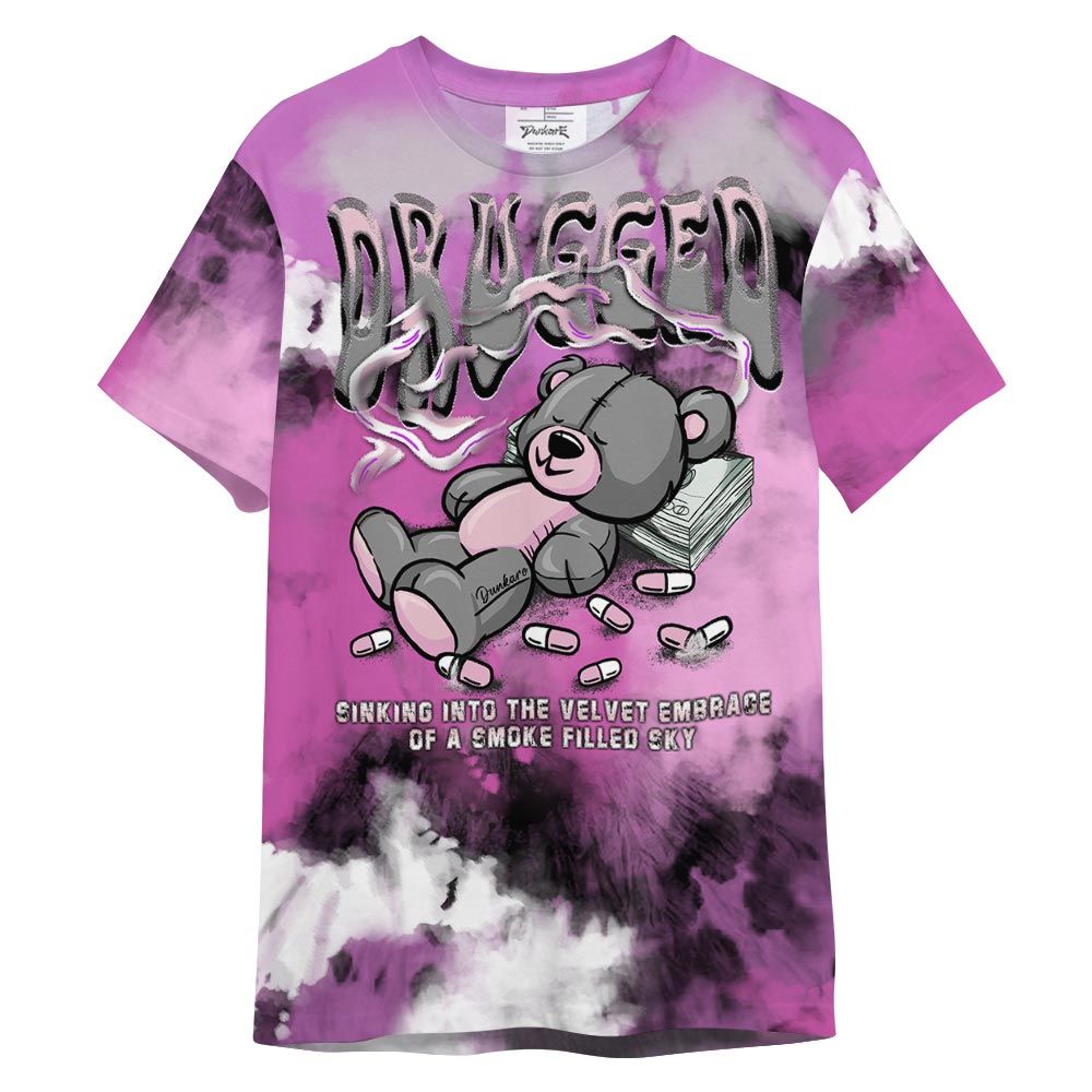 Shirt To Match Hyper Violet 4s T- - Drugged T- Shirt Graphic Tie Dye Unisex 1101 NCMD