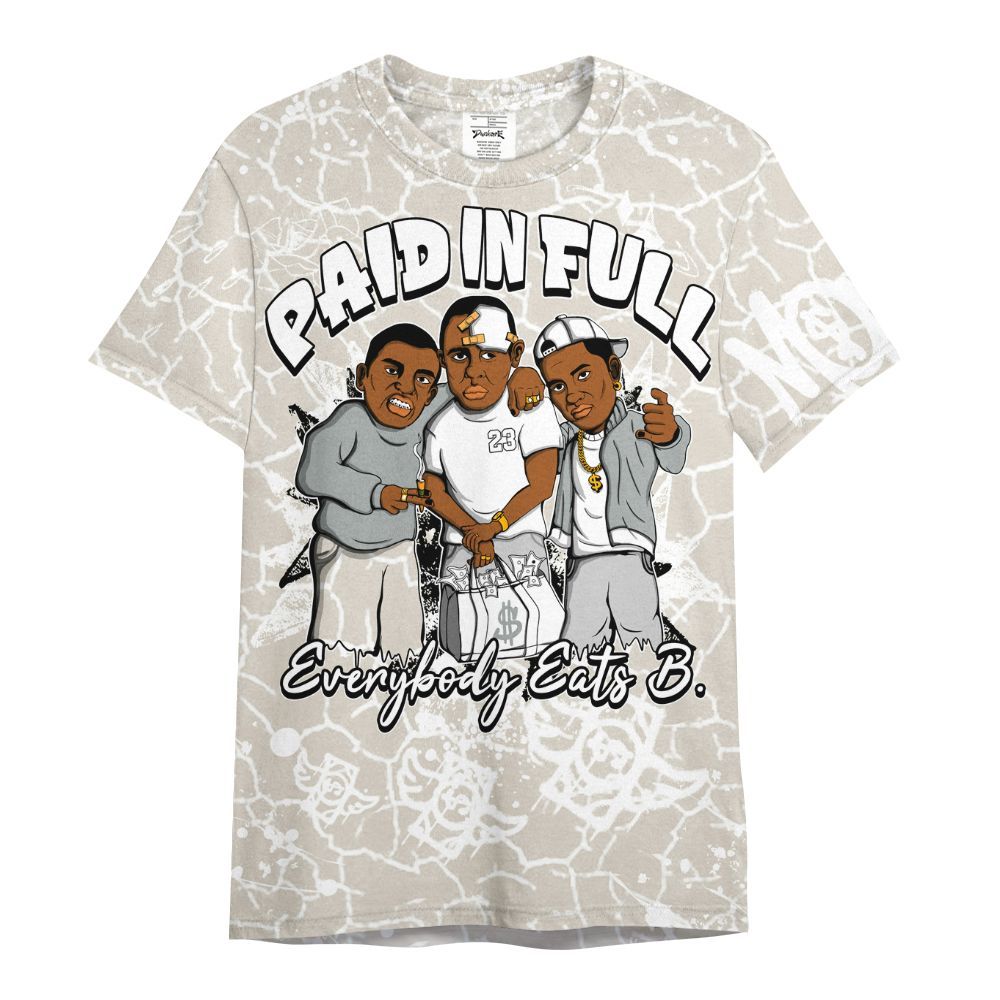 Shirt To Match Retro Pure Money 3s - Everybody Paid In Full Crayon All Over Print