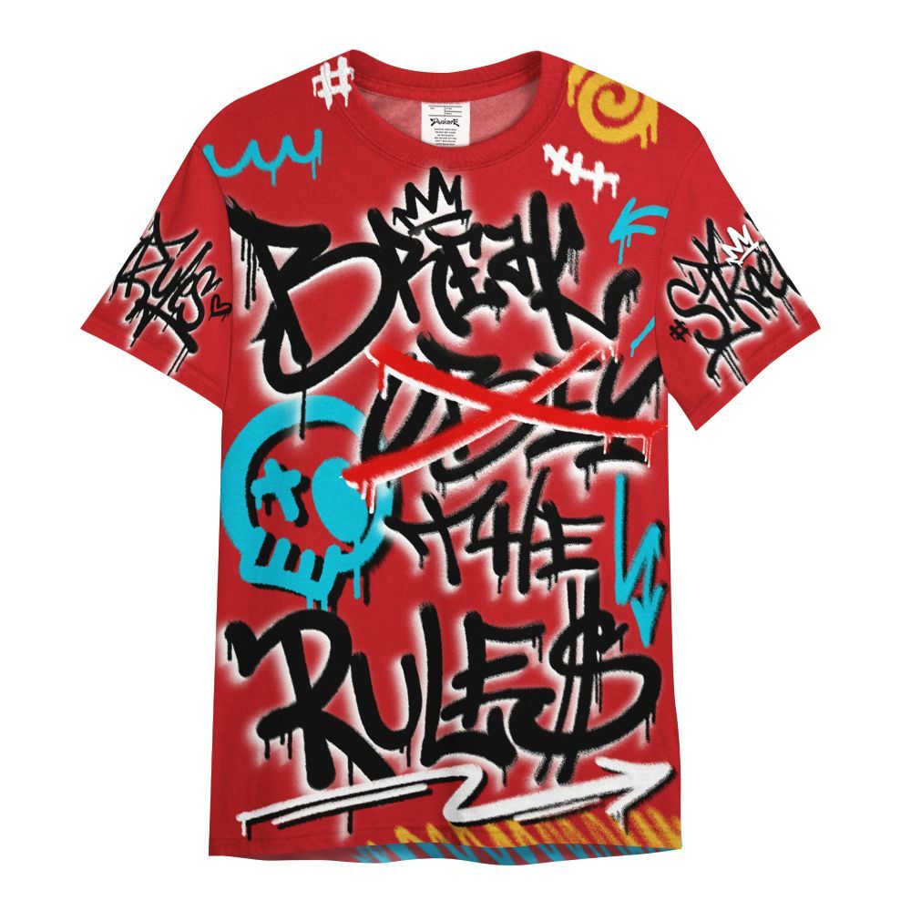 Shirt To Match Dunk Low Fruity Pebbles - Break Rules Streetwear All Over Print