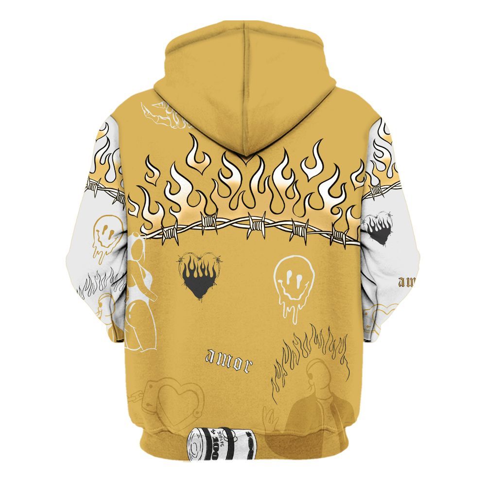 Hoodie To Match Retro Light Ginger 14s - Snake Trust No One All Over Print