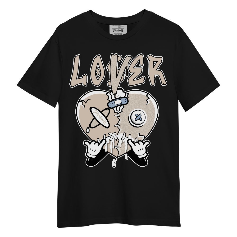 Shirt To Match Desert Sand 3s - Loser Lover Drip Heart Graphic
