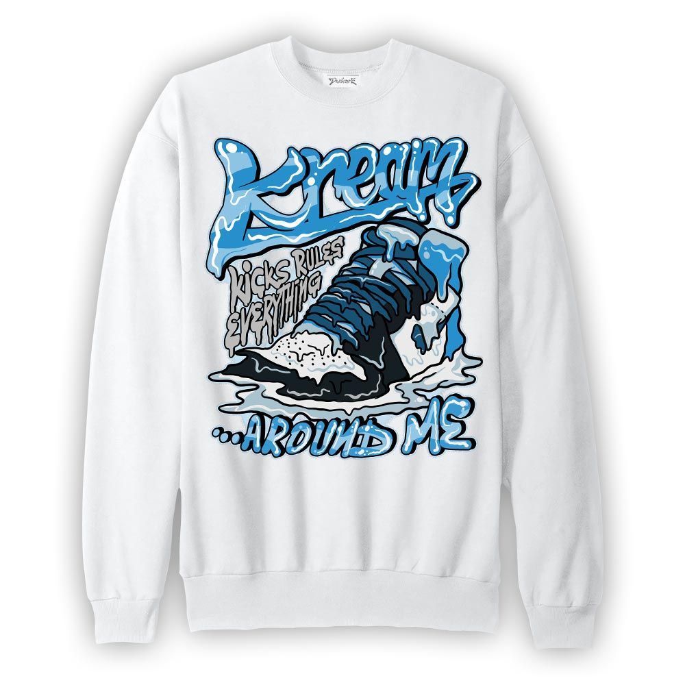 Sweatshirt To match Powder Blue 9s Sweatshirt - Kreamy Graphic Graphic