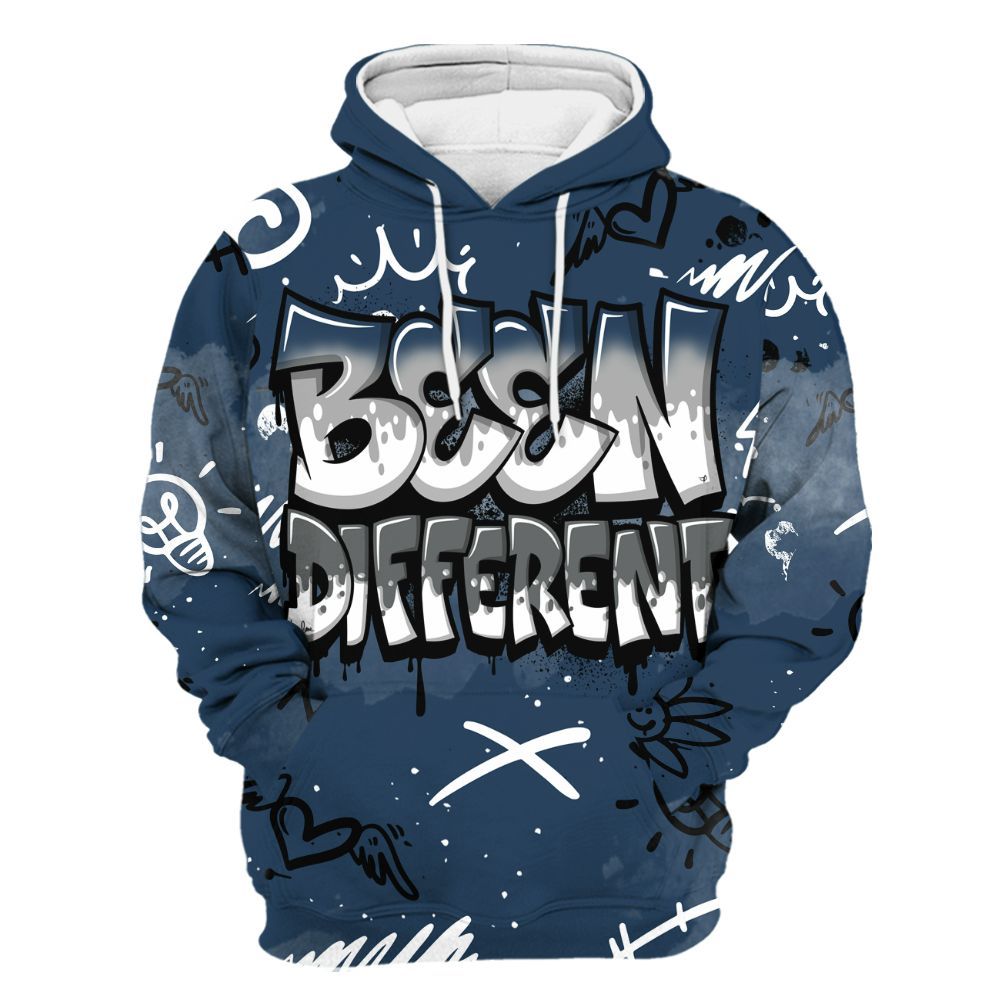 Hoodie To Match Retro French Blue 2025 12s - Drip Been Di2ferent All Over Print