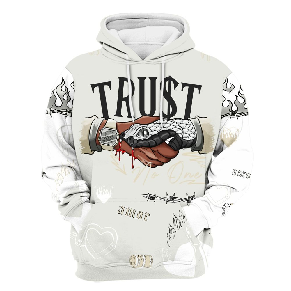 Hoodie To Match Grand Finale 11s Shirt, Snake Trust No One All Over Print