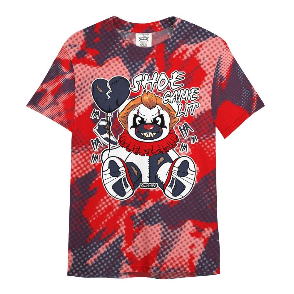 Shirt To Match Low OG Howard University 1s - Shoe Game Bear Abstract Halftone All Over Print