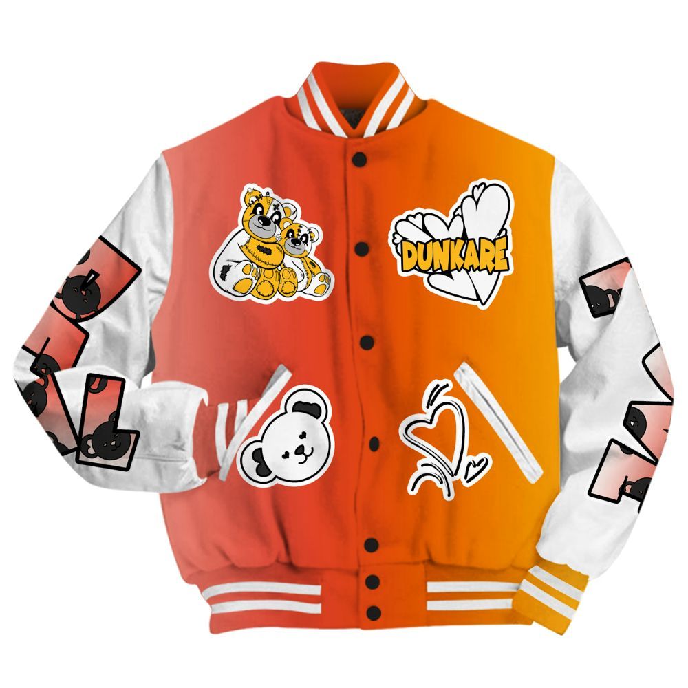 Varsity Jacket To Match Dunk High Candy Corn - Sincere Fondness Bear All Over Print