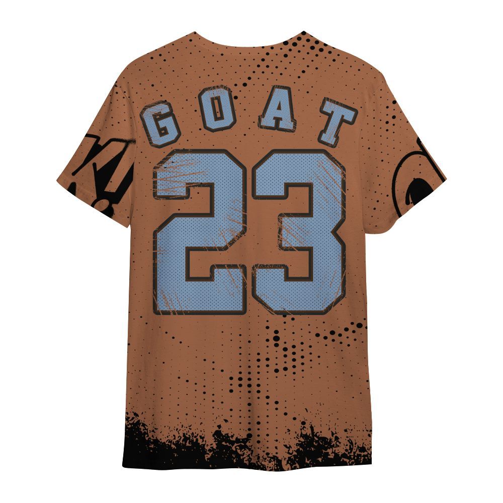Shirt To Match Air Foamposite Metallic Copper - FlightMan Number 23 G.O.A.T All Over Print