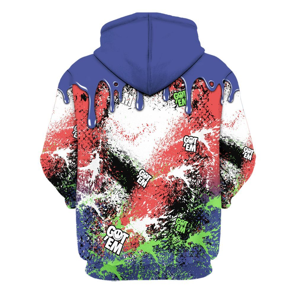 Hoodie To Match KD 4 Nerf - Dripping 23 Drip All Over Print