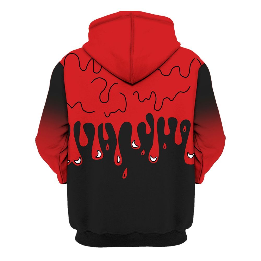Hoodie To Match Low Bred 11s - Snake Trust No One Drip All Over Print