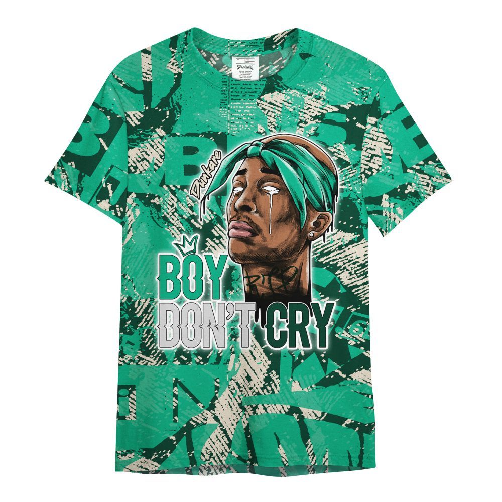 Shirt To Match Oxidized Green 4s - Boiz Ain't Cry Unique Abstract All Over Print