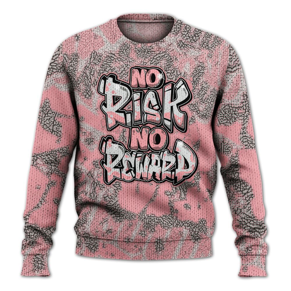 Knitted Sweater To Match Retro Wings 3s - No Risks No Reward Street