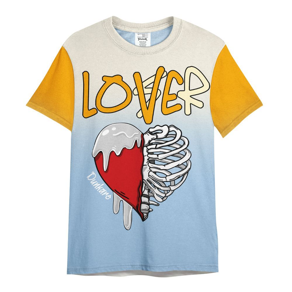Shirt To Match Retro High OG Pale Ivory Psychic Blue 1s - Loser Lover Dripping All Over Print