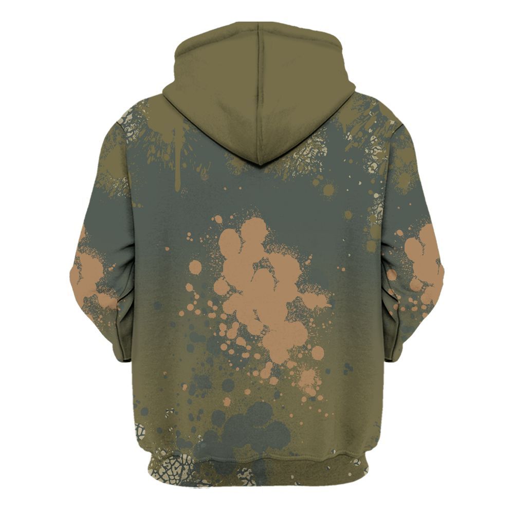 Hoodie To Match Retro Family Affair 3s - God Blessed Ink Drip All Over Print