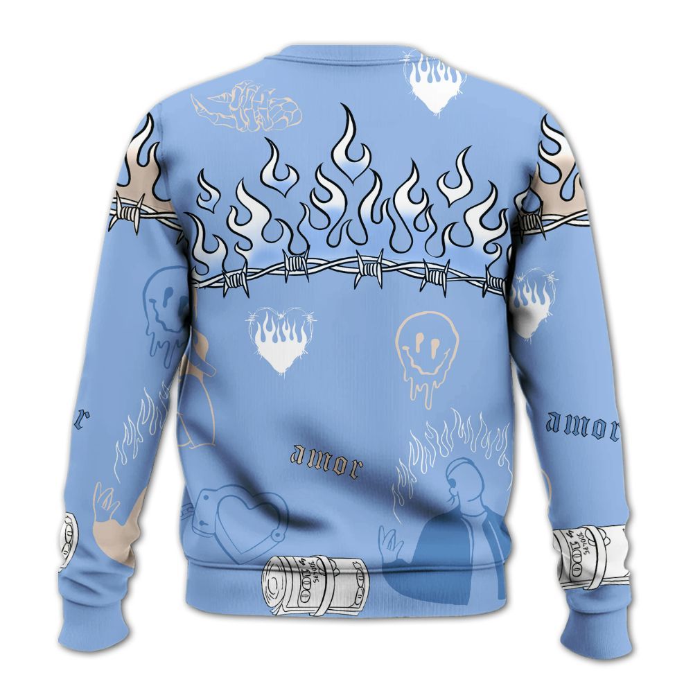 Sweatshirt To Match Air Max 1 Royal Pulse - Snake Trust No One All Over Print