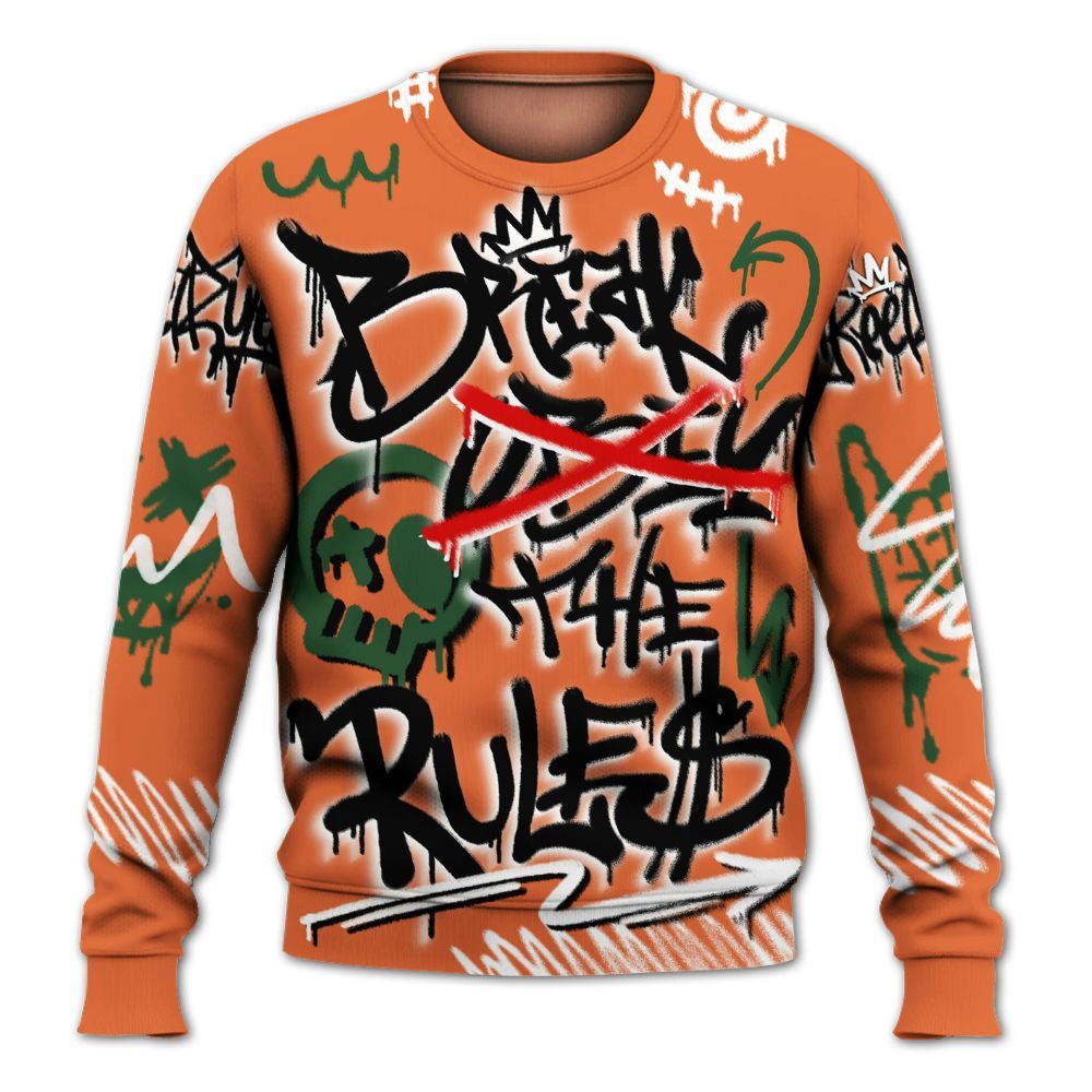 Sweatshirt To Match Low Miami 5s - Break Rules Streetwear All Over Print