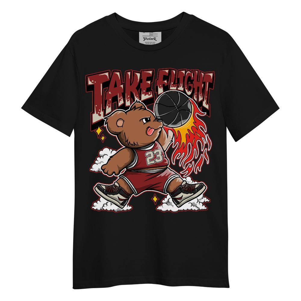 Shirt To Match High 85 Bred 1s - Number 23 Basketball Bear Unisex Shirt