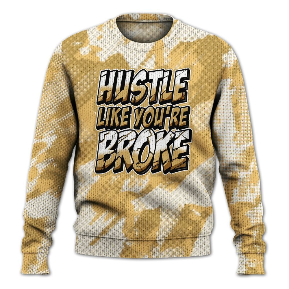 Knitted Sweater To Match Craft Paris 6s - Hustles Like Broke Abstract