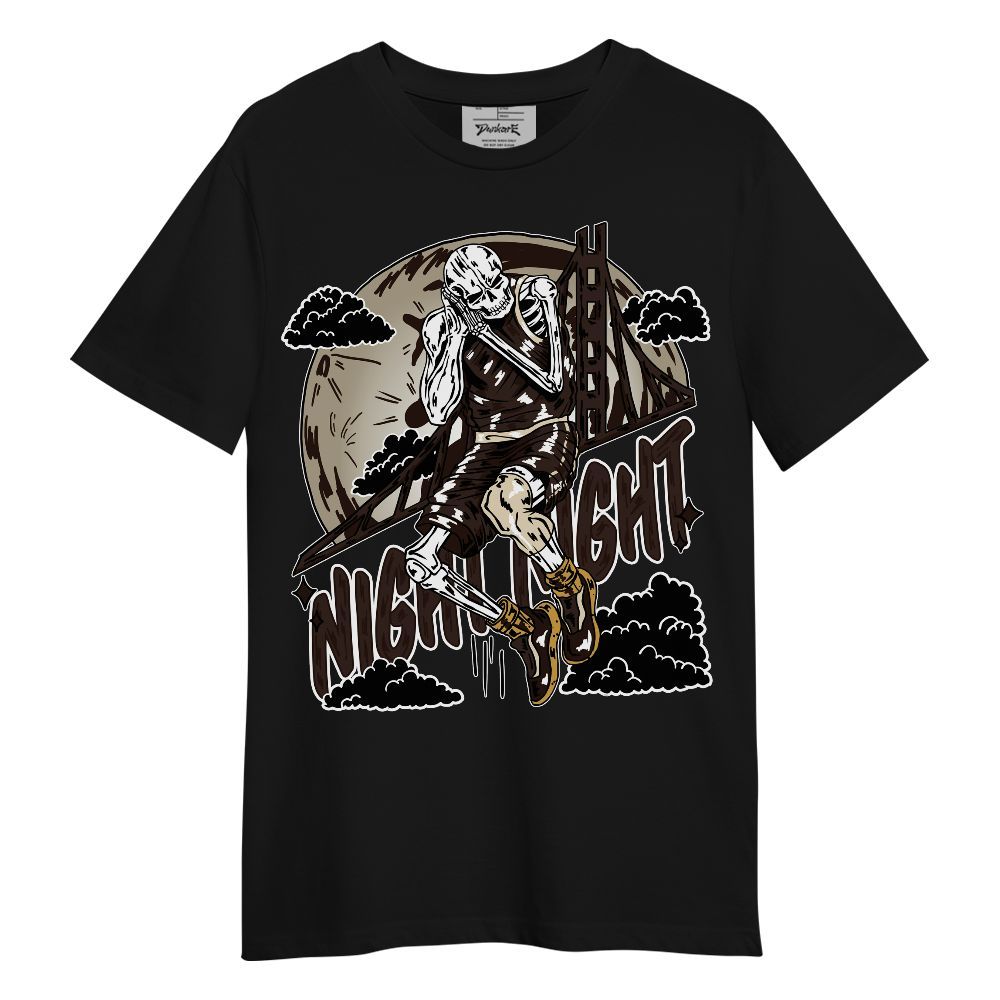 Shirt To Match 2025 Retro Earth 5s Shirt - Golden Night Skeleton Graphic