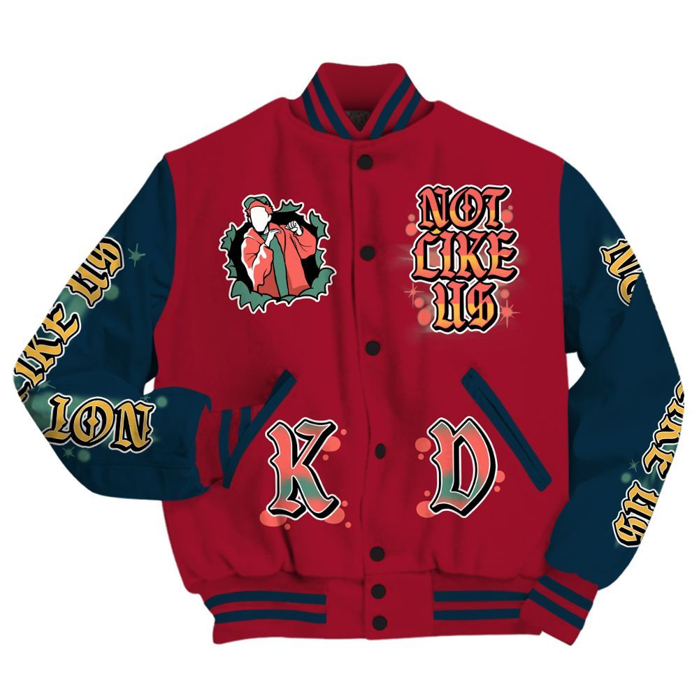 Varsity Jacket To Match Mid Multi Color 2022 1s - None Like Us Graphic All Over Print