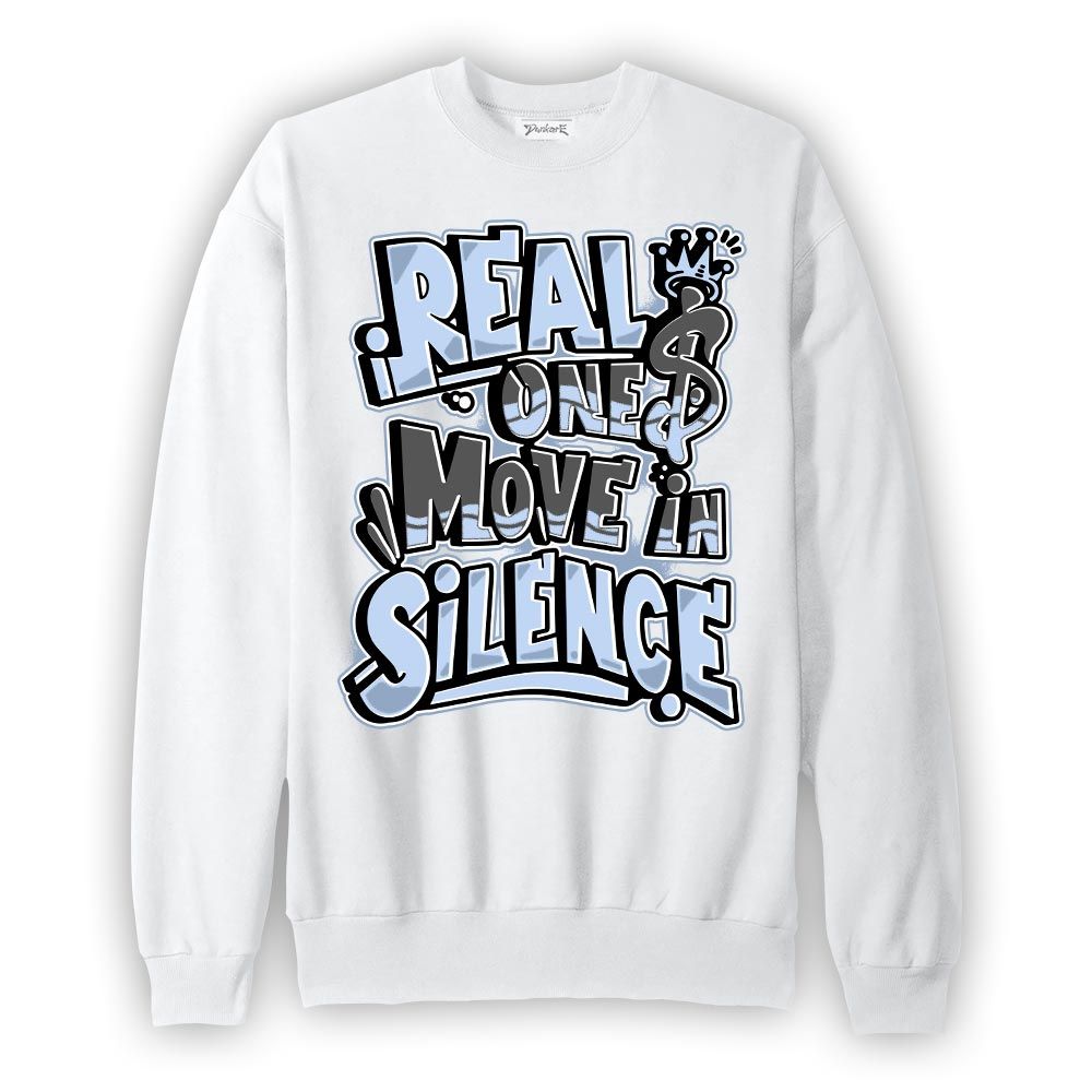 Sweatshirt To match Reverse Black White 6s Sweatshirt - Ones Move In Silence Graphic Graphic