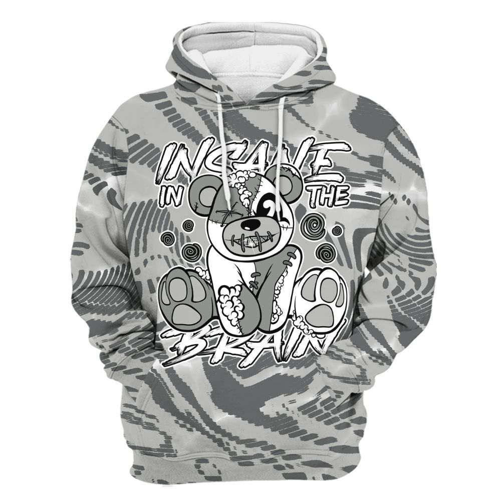 Hoodie To Match Retro Wet Cement 4s - Insanes Bear Fume All Over Print