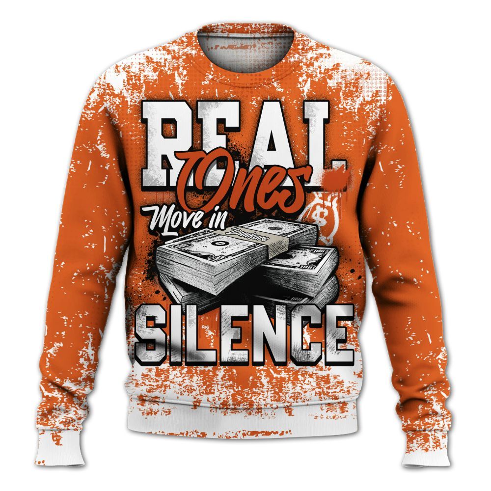 Sweatshirt To Match High OG Starfish 1s - Move In Silence Money Street Retro All Over Print