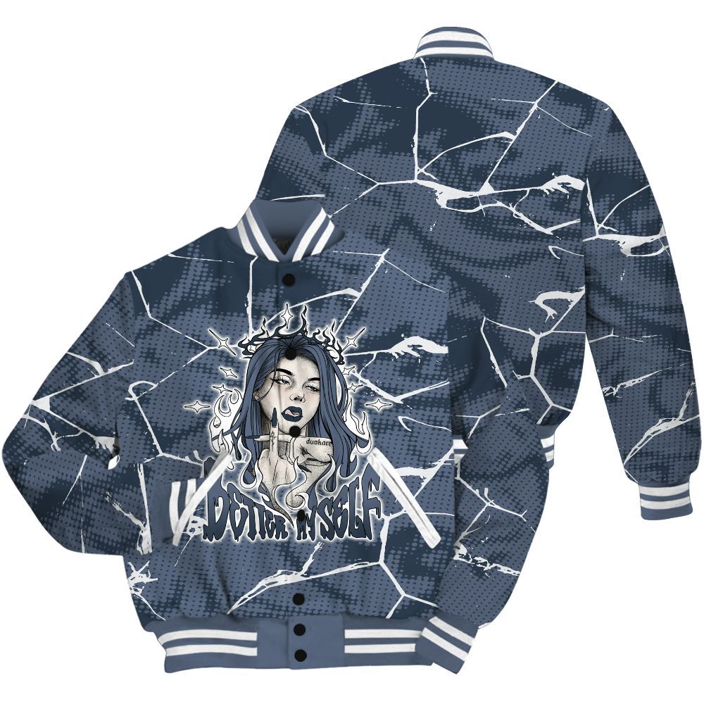 Varsity Jacket To Match Low Diffused Blue 11s Shirt - My-Self Crack Unique All Over Print