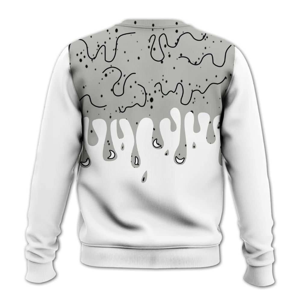 Sweatshirt To Match Retro White Oreo 4s - Snake Trust No One Drip All Over Print