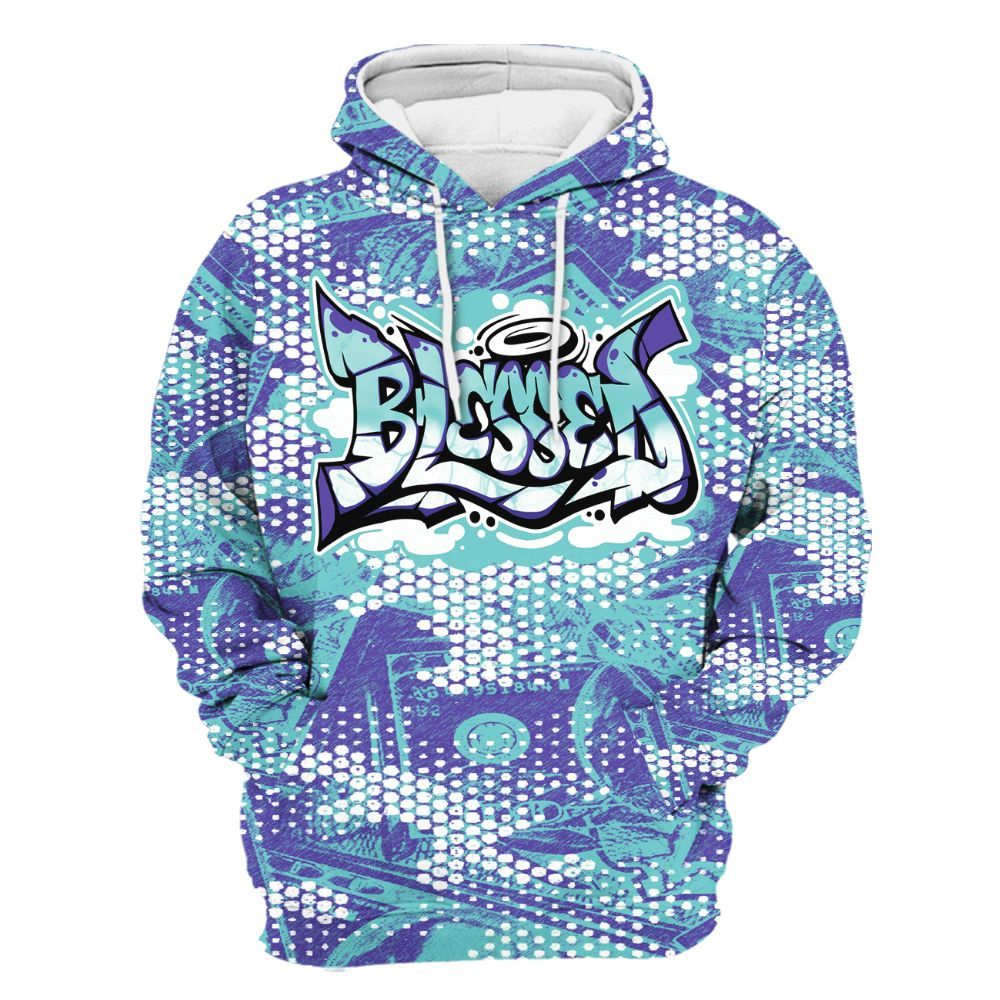 Hoodie To Match Low Hornets 1s - Blessing Graphic Banknotes All Over Print