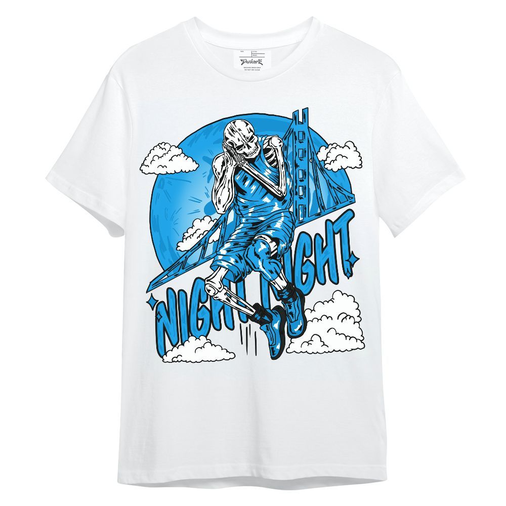 Shirt To Match Black University Blue 2022 13s - Seeya Skeleton Unisex Shirt