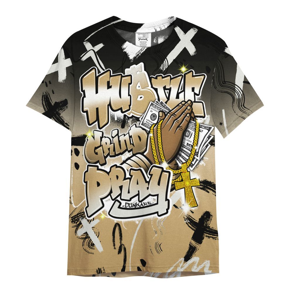 Shirt To Match Black LD 1000 - Money Hustle Grind Pray All Over Print
