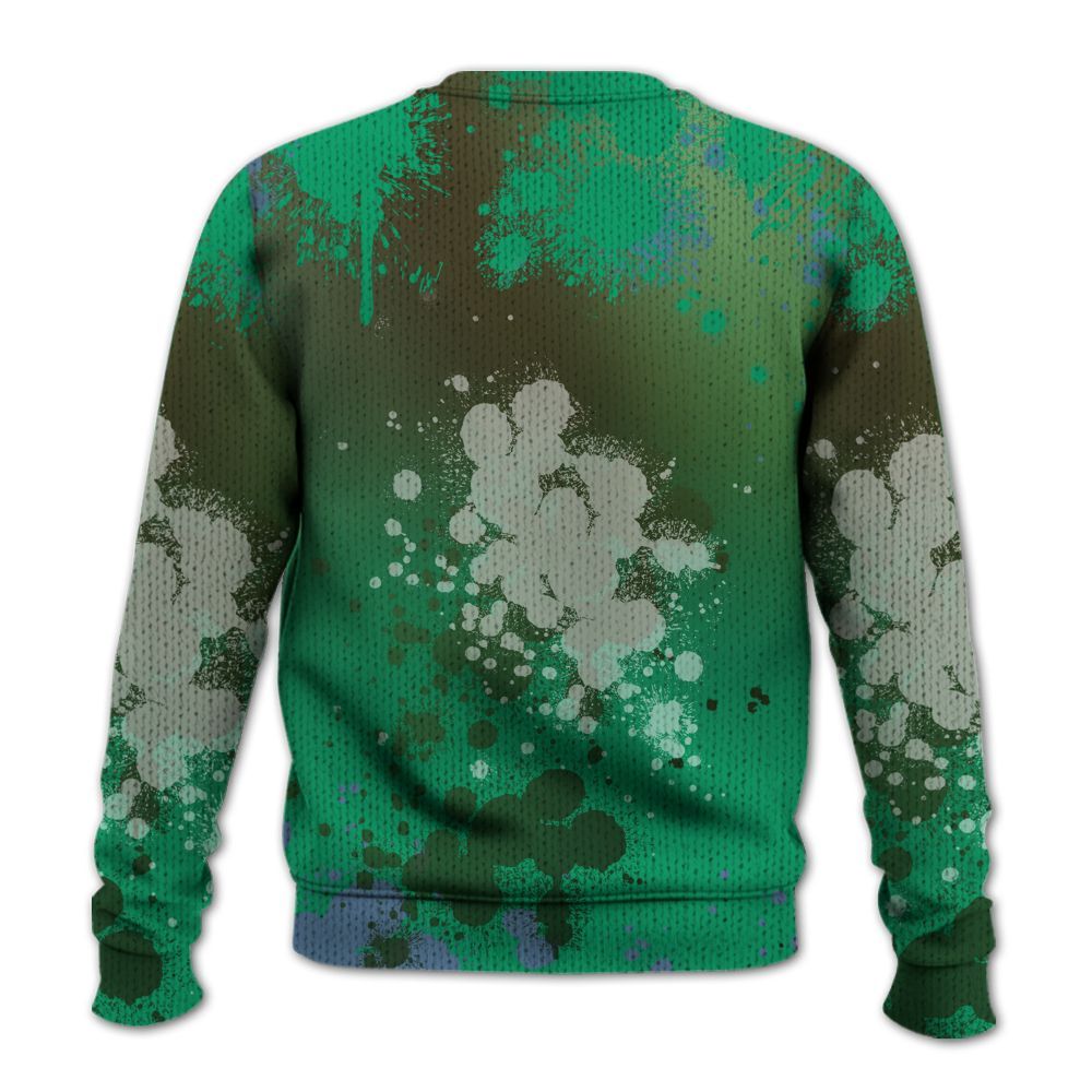 Sweater To Match Foamposite Pro Pine Green 2025 - God Blessed Ink Drip Graphic