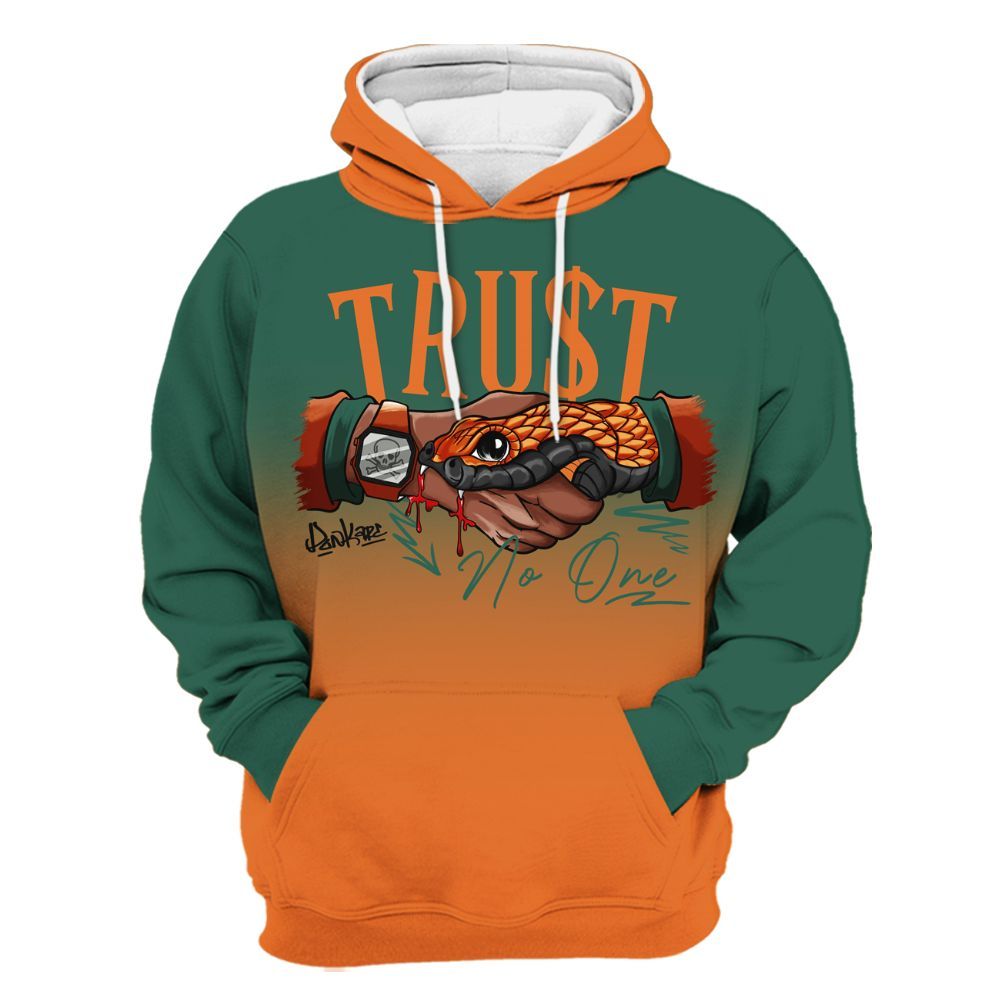 Hoodie To Match Dunk Low Ceramic - Snake Trust No One Drip All Over Print