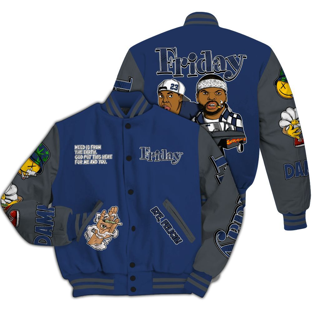 Varsity Jacket To Match Retro Flint 13s - Friday Sneaker Stress Style All Over Print