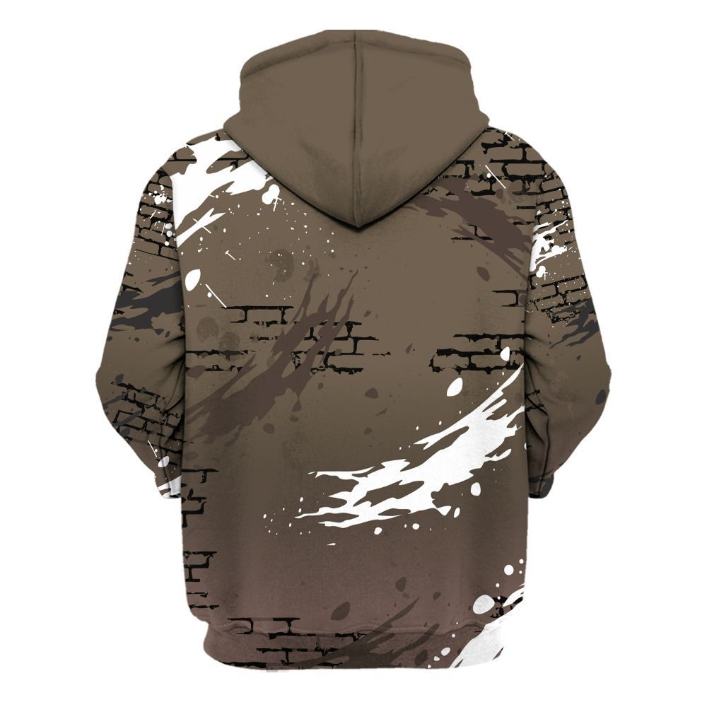Hoodie To Match AMM Dark Mocha 4s - Values Of Loyalty Drip All Over Print