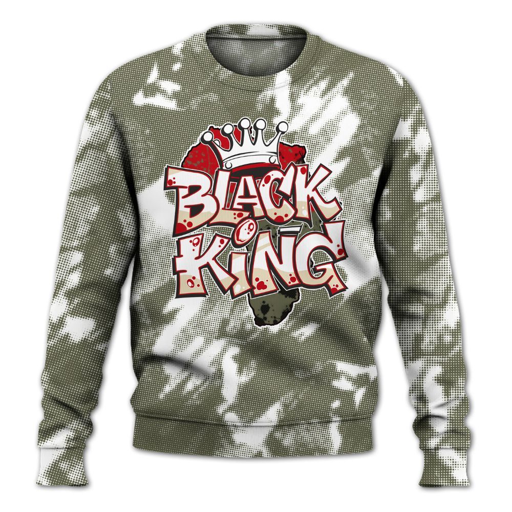 Sweatshirt To Match Low OG Medium Olive 1s - B-King Shirt Unisex Oufit All Over Print