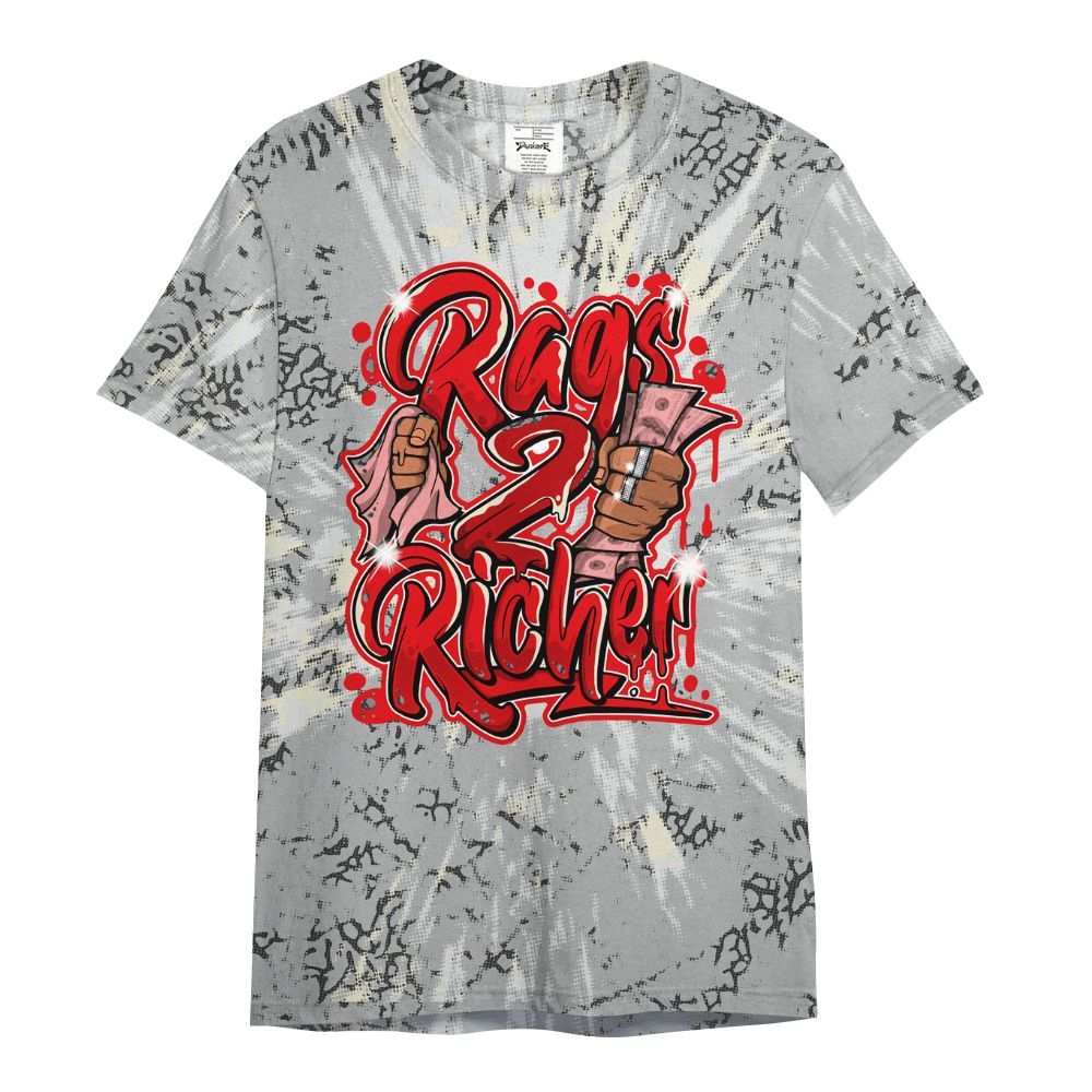 Shirt To Match Cement Grey 3s - Rag 2 Rich Graphic Luxury All Over Print